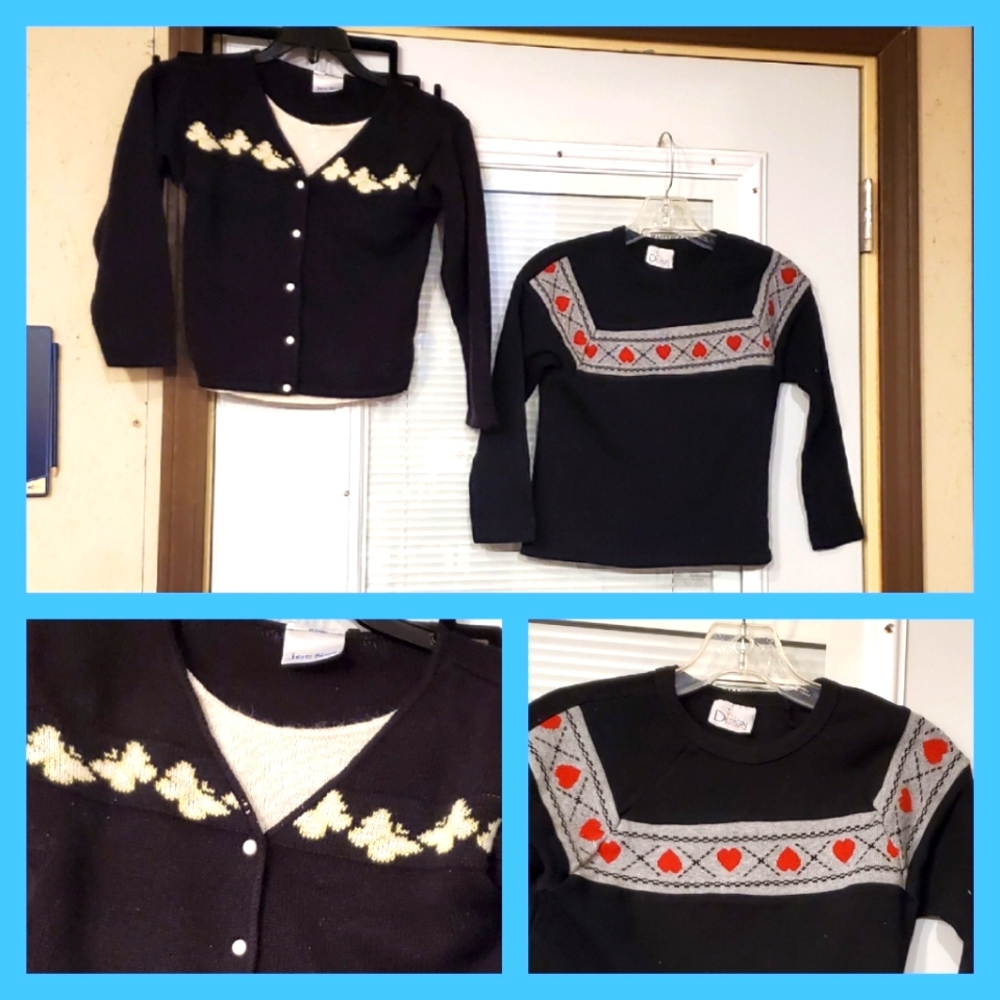 *Vntg* IN DESIGN sz 6 sweater  duo